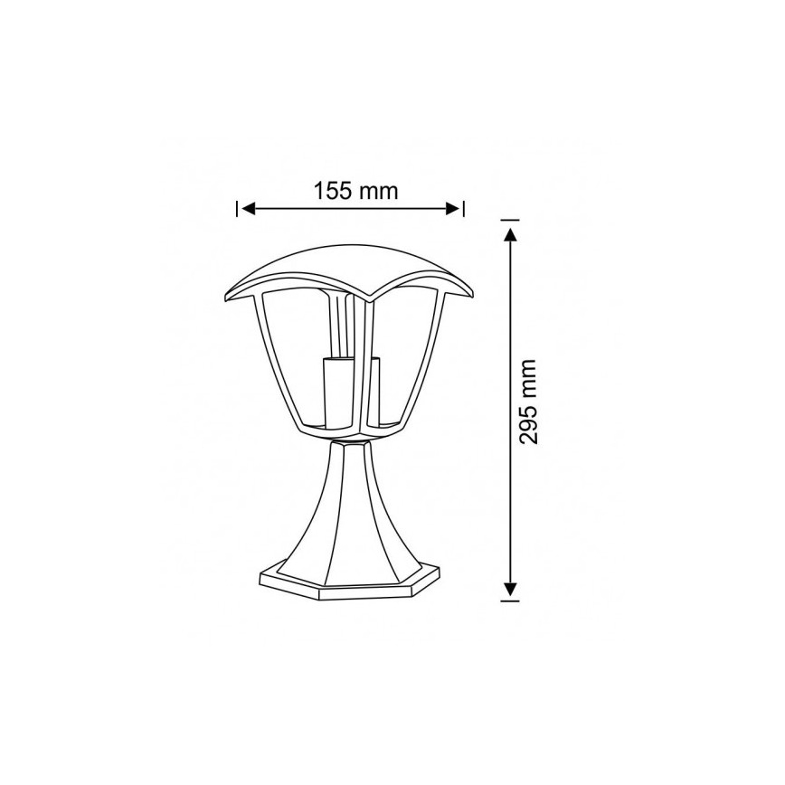 Venkovní lampa IGMA 1xE27/12W/230V IP44 29,5 cm