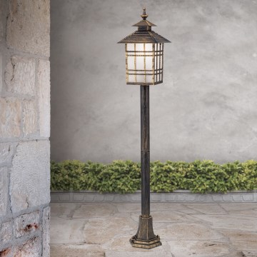 Venkovní lampa KIKO 1xE27/11W/230V 100 cm IP44 bronz/patina