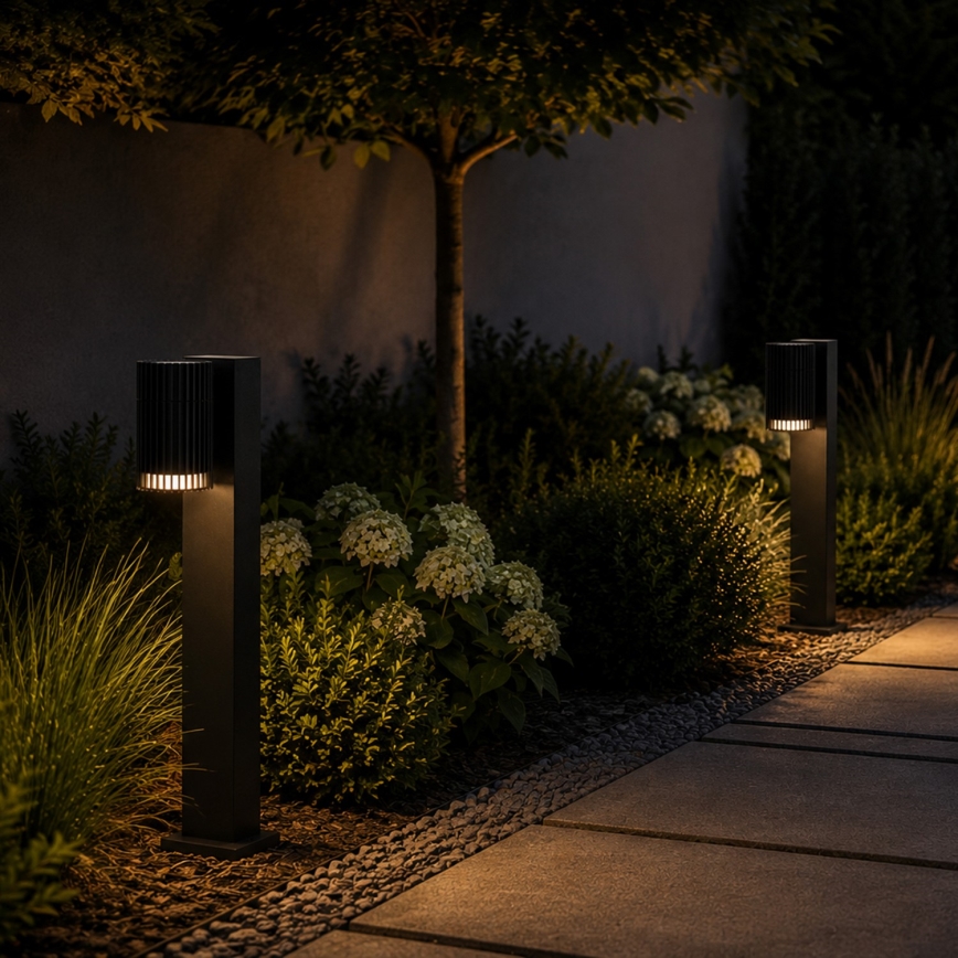 Venkovní lampa LANTHEA 1xGU10/11W/230V IP44 50 cm černá