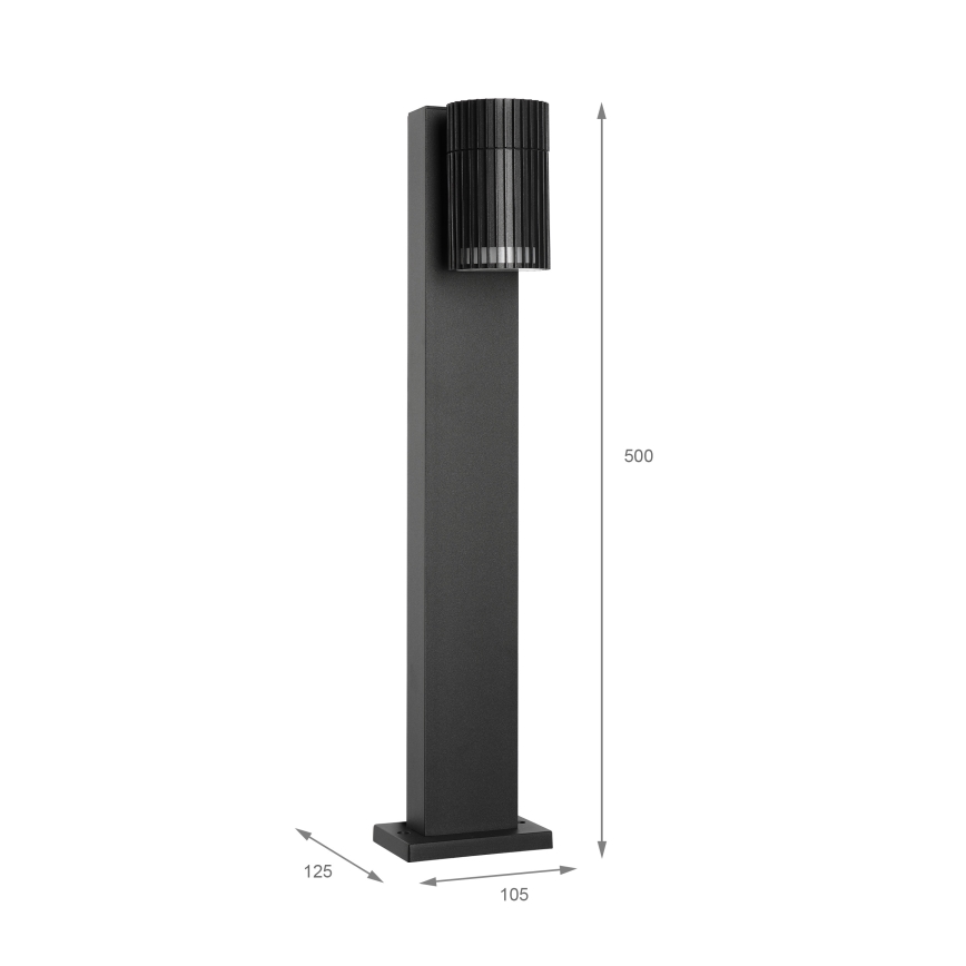 Venkovní lampa LANTHEA 1xGU10/11W/230V IP44 50 cm černá