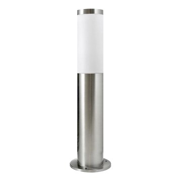 Venkovní lampa LIVIA 1xE27/10W/230V 45 cm IP44 stříbrná