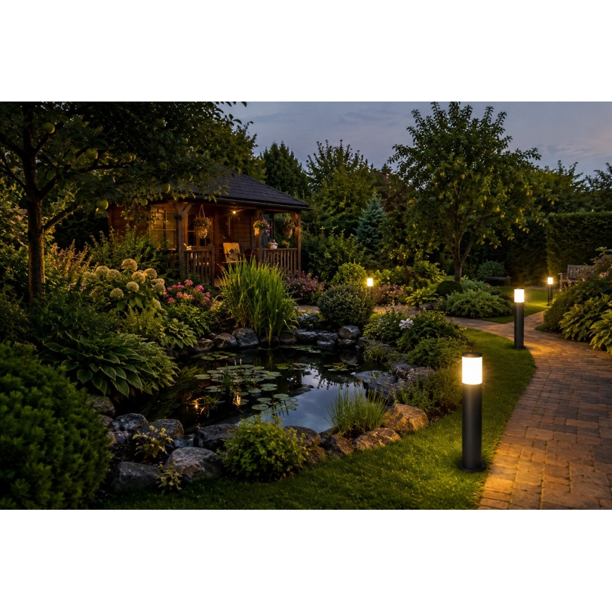 Venkovní lampa LOPPA 1xE27/60W/230V 45 cm IP44 černá