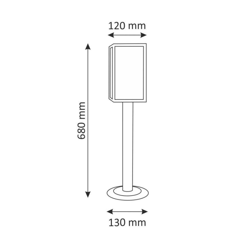 Venkovní lampa MALMO 1xE27/15W/230V černá IP44