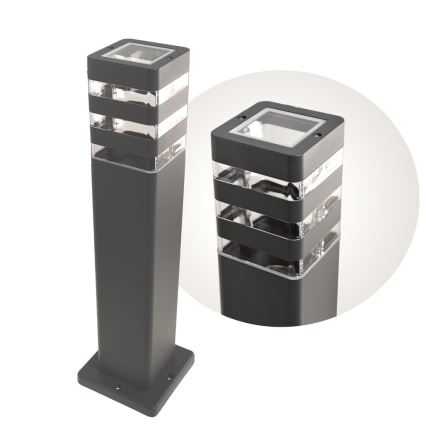 Venkovní lampa SANTA 1xE27/60W/230V 50 cm IP54 antracit