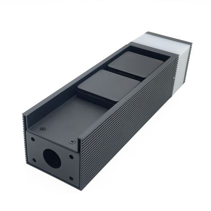Venkovní lampa se 2 zásuvkami VESPER 1xG9/5W/230V IP44 30 cm černá