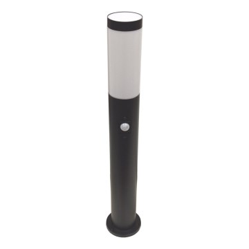 Venkovní lampa se senzorem LOPPA 1xE27/60W/230V 65 cm IP44 antracit