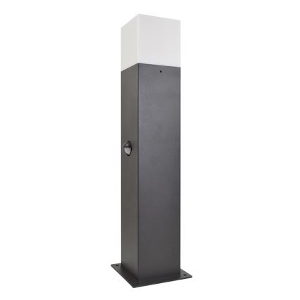 Venkovní lampa se senzorem NEW YORK 1xE27/12W/230V IP44 44 cm antracit