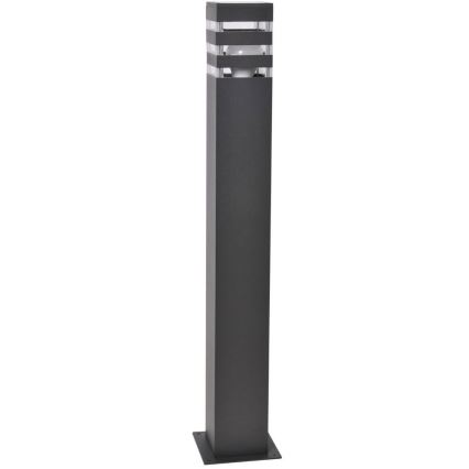 Venkovní lampa se senzorem TEKSAS 1xE27/12W/230V IP44 74 cm antracit