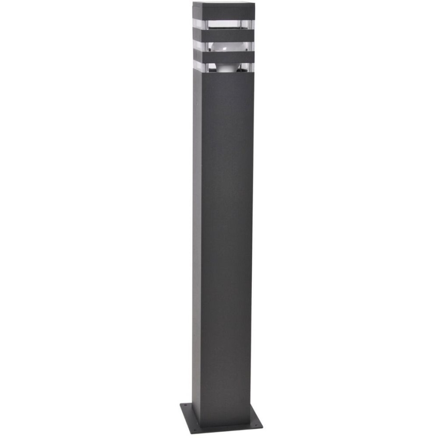 Venkovní lampa se senzorem TEKSAS 1xE27/12W/230V IP44 74 cm antracit