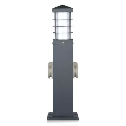 Venkovní lampa se zásuvkami 1xE27/13W/230V IP44