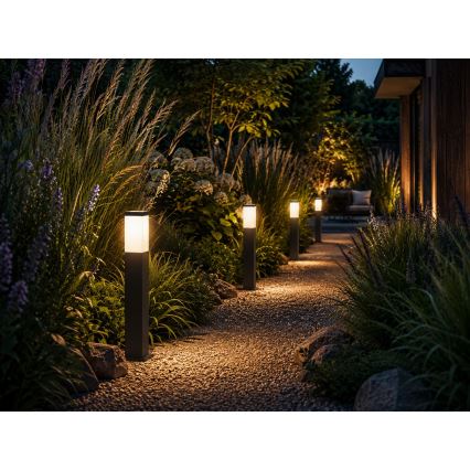 Venkovní lampa SOPPA 1xE27/60W/230V 65 cm IP44 antracit