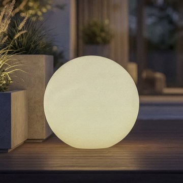 Venkovní lampa STONO 1xE27/20W/230V pr. 40 cm IP65 bílá