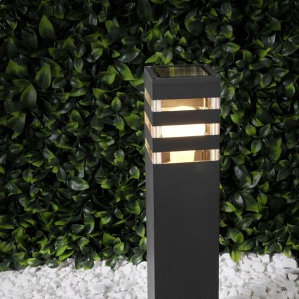 Venkovní lampa TEKSAS 1xE27/12W/230V IP44 44 cm grafit