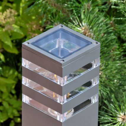 Venkovní lampa TEKSAS 1xE27/12W/230V IP44 44 cm grafit