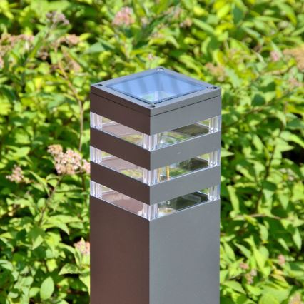 Venkovní lampa TEKSAS 1xE27/12W/230V IP44 44 cm grafit