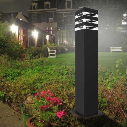 Venkovní lampa TEKSAS 1xE27/12W/230V IP44 44 cm grafit