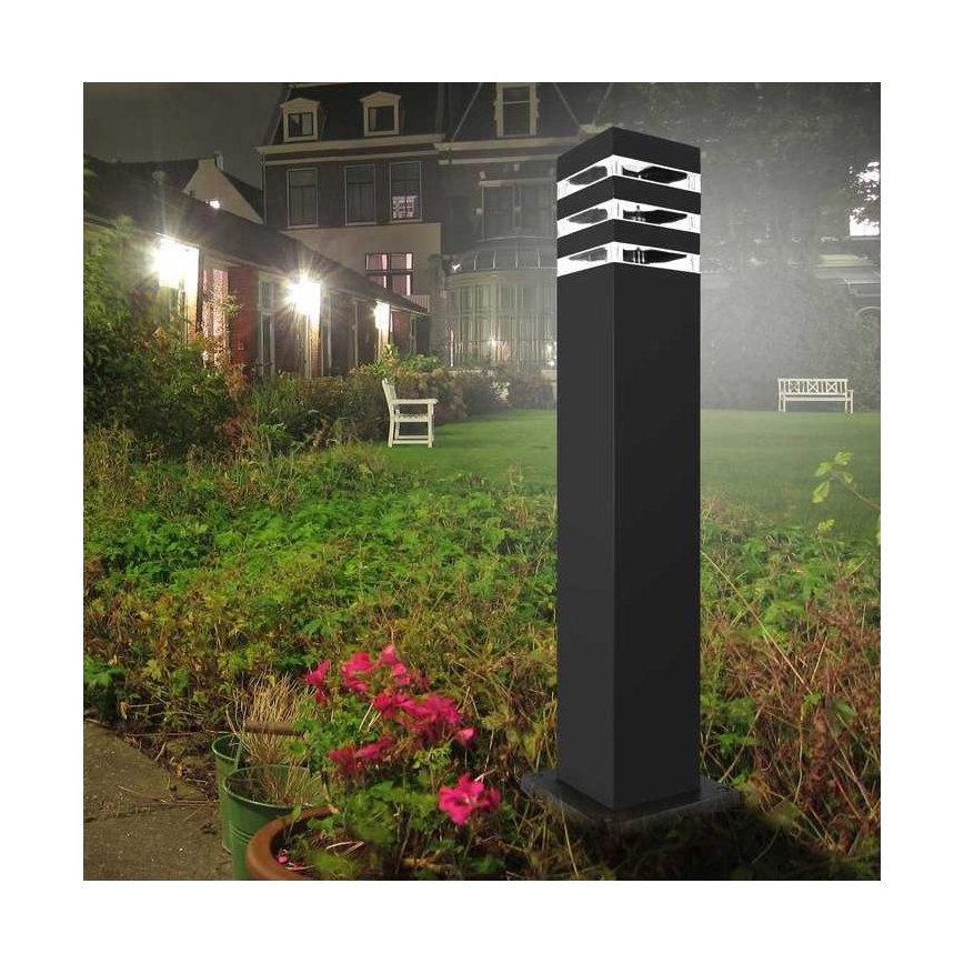 Venkovní lampa TEKSAS 1xE27/12W/230V IP44 44 cm grafit
