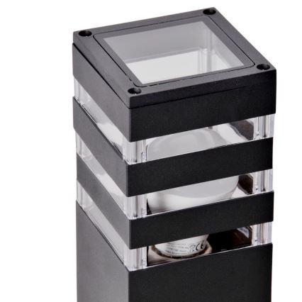 Venkovní lampa TEKSAS 1xE27/12W/230V IP44 44 cm grafit
