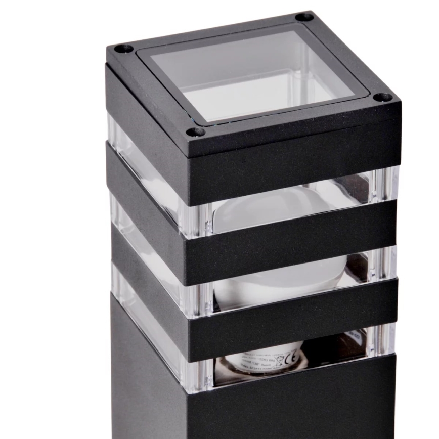 Venkovní lampa TEKSAS 1xE27/12W/230V IP44 44 cm grafit