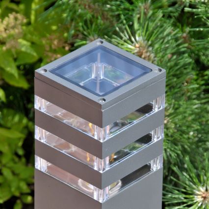 Venkovní lampa TEKSAS 1xE27/12W/230V IP44 74 cm antracit
