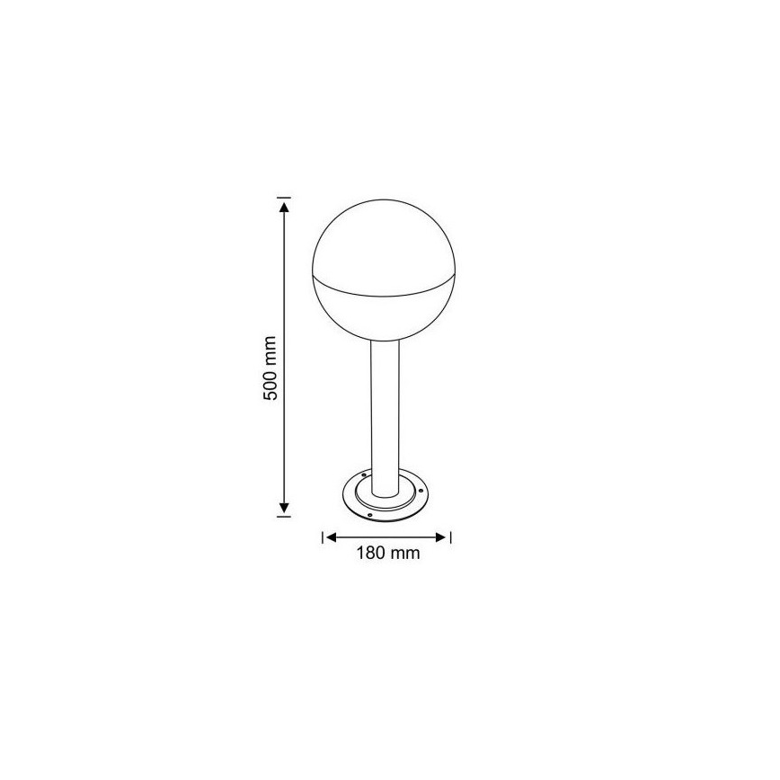 Venkovní lampa ULSA 1xE27/12W/230V IP44 50 cm