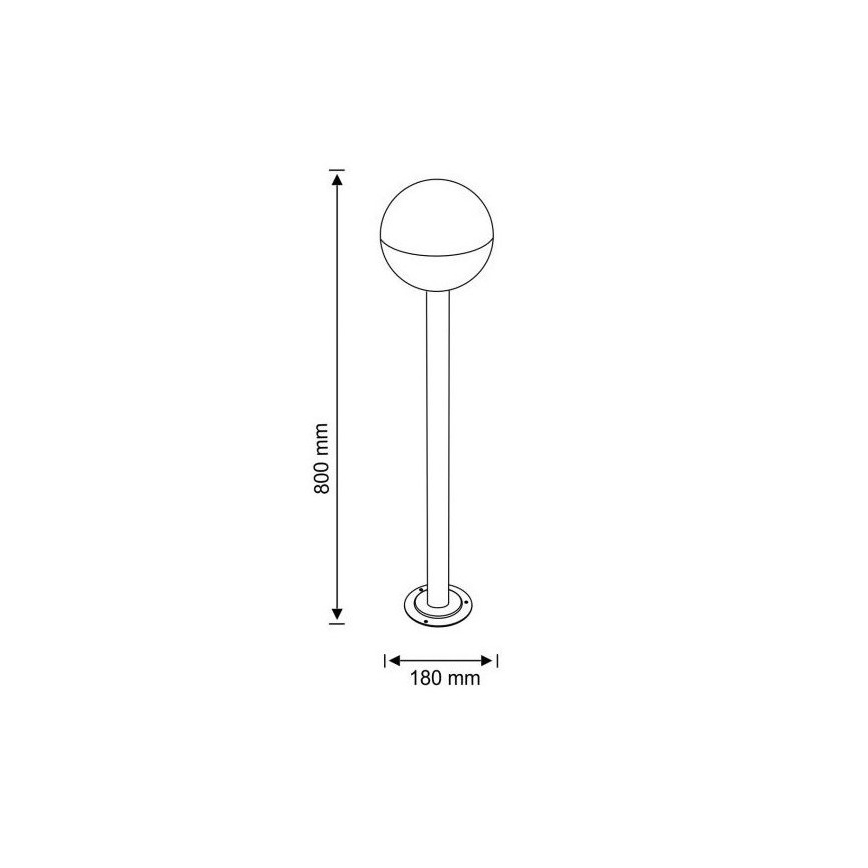 Venkovní lampa ULSA 1xE27/12W/230V IP44 80 cm