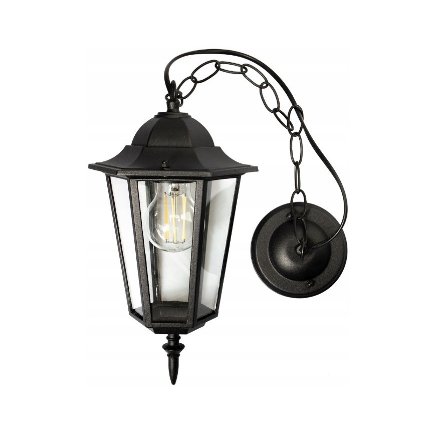 Venkovní lustr 1xE27/20W/230V IP43 černá