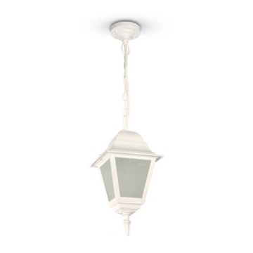 Venkovní lustr na řetězu GARDEN 1xE27/100W/230V IP44 bílá
