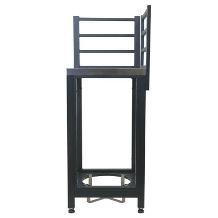 Venkovní modul rohový 47x47x123 cm černá/nerez