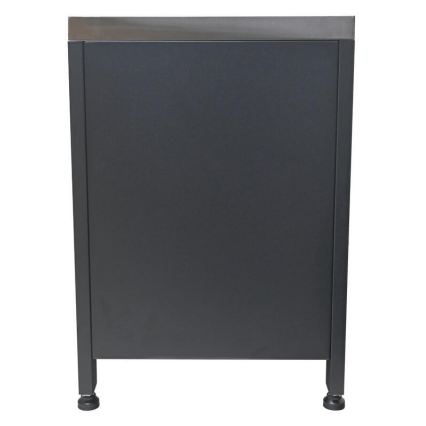 Venkovní modul skříňka pod gril 80x47x69 cm černá/nerez