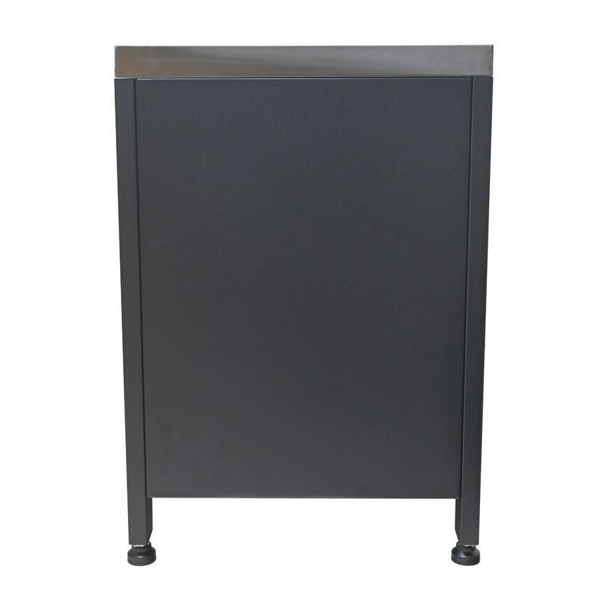 Venkovní modul skříňka pod gril 80x47x69 cm černá/nerez