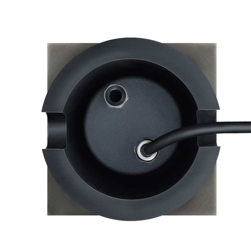 Venkovní nájezdové svítidlo LUKKA CONNECT 1xGU10/4W/230V IP67 matný chrom hranatý