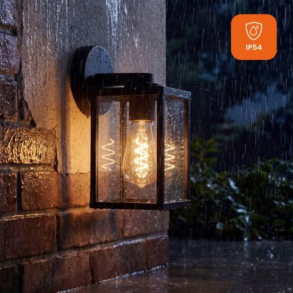 Venkovní nástěnná lampa 1xE27/25W/230V IP54 černá