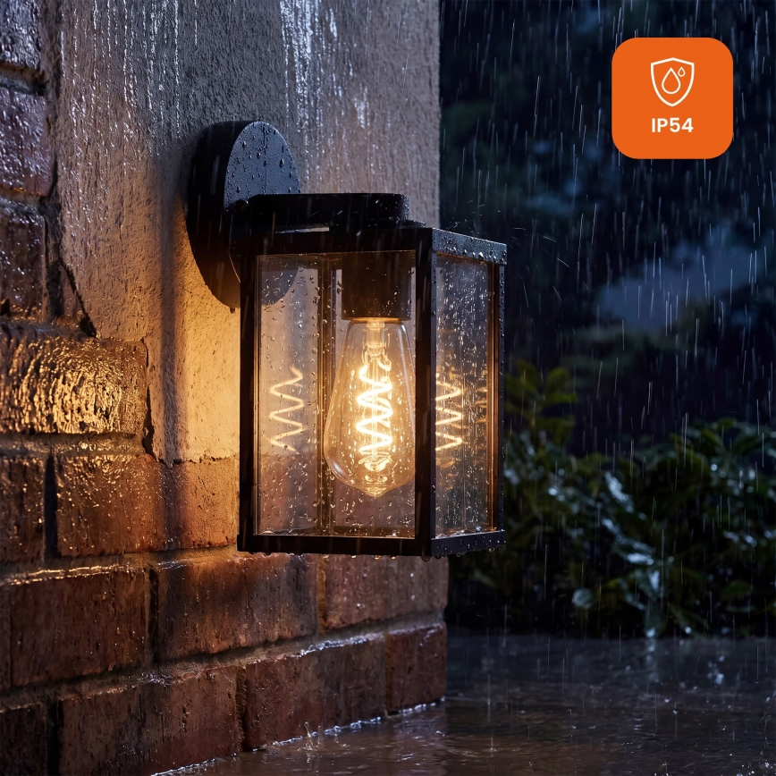 Venkovní nástěnná lampa 1xE27/25W/230V IP54 černá