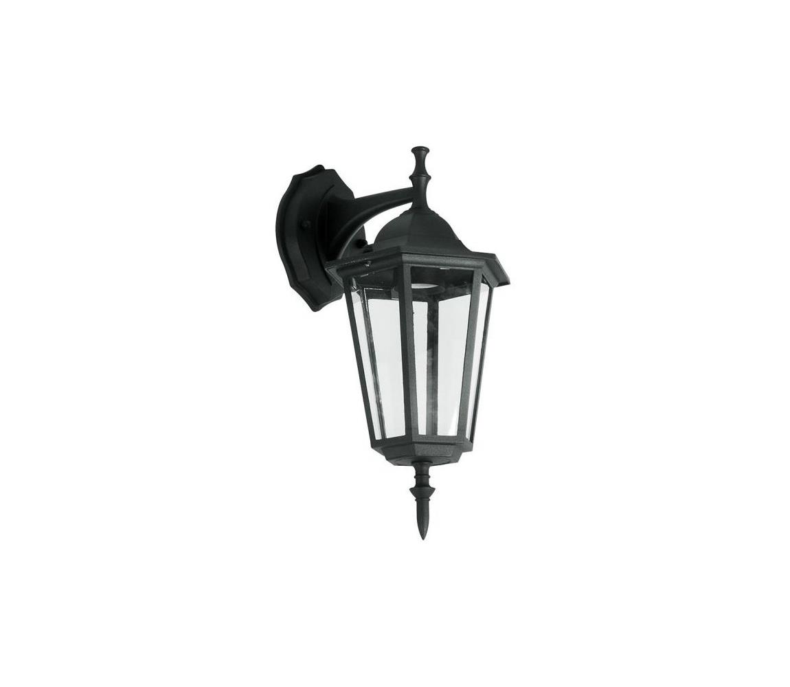 V-Tac Venkovní nástěnná lampa 1xE27/40W/230V IP44 černá VT1283