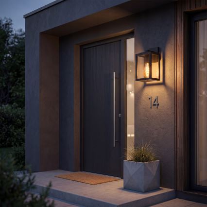 Venkovní nástěnná lampa 1xE27/40W/230V IP54 černá