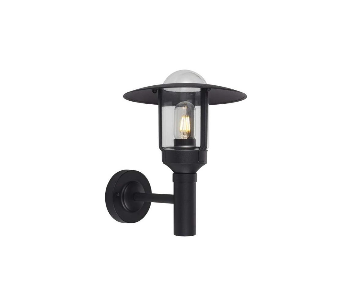 V-Tac Venkovní nástěnná lampa 1xE27/60W/230V IP44 černá VT1398
