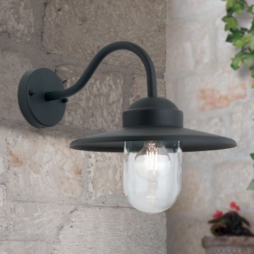 Venkovní nástěnná lampa EDWARD 1xE27/60W/230V IP44 antracit