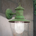 Venkovní nástěnná lampa LEONIE 1xE27/60W/230V IP44 zelená