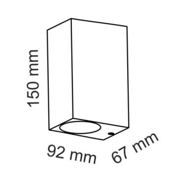 Venkovní nástěnné bodové svítidlo BOSTON 2xGU10/20W/230V IP44