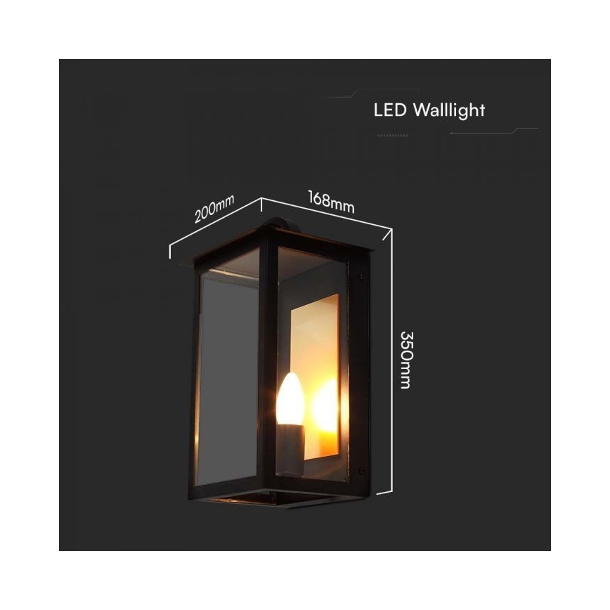 Venkovní nástěnné svítidlo 1xE14/30W/230V IP65