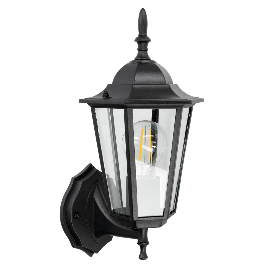Venkovní nástěnné svítidlo 1xE27/60W/230V IP44 černá