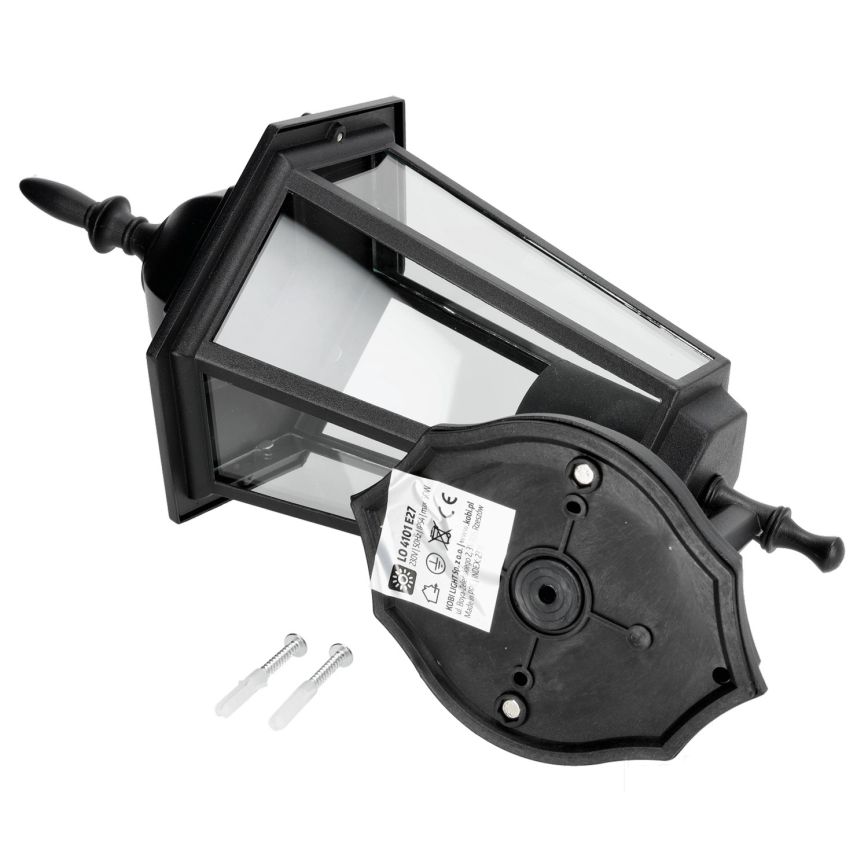 Venkovní nástěnné svítidlo 1xE27/60W/230V IP44 černá