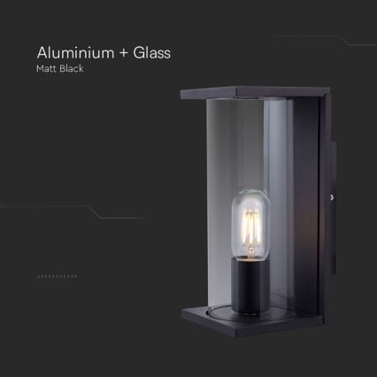 Venkovní nástěnné svítidlo 1xE27/60W/230V IP44 černá