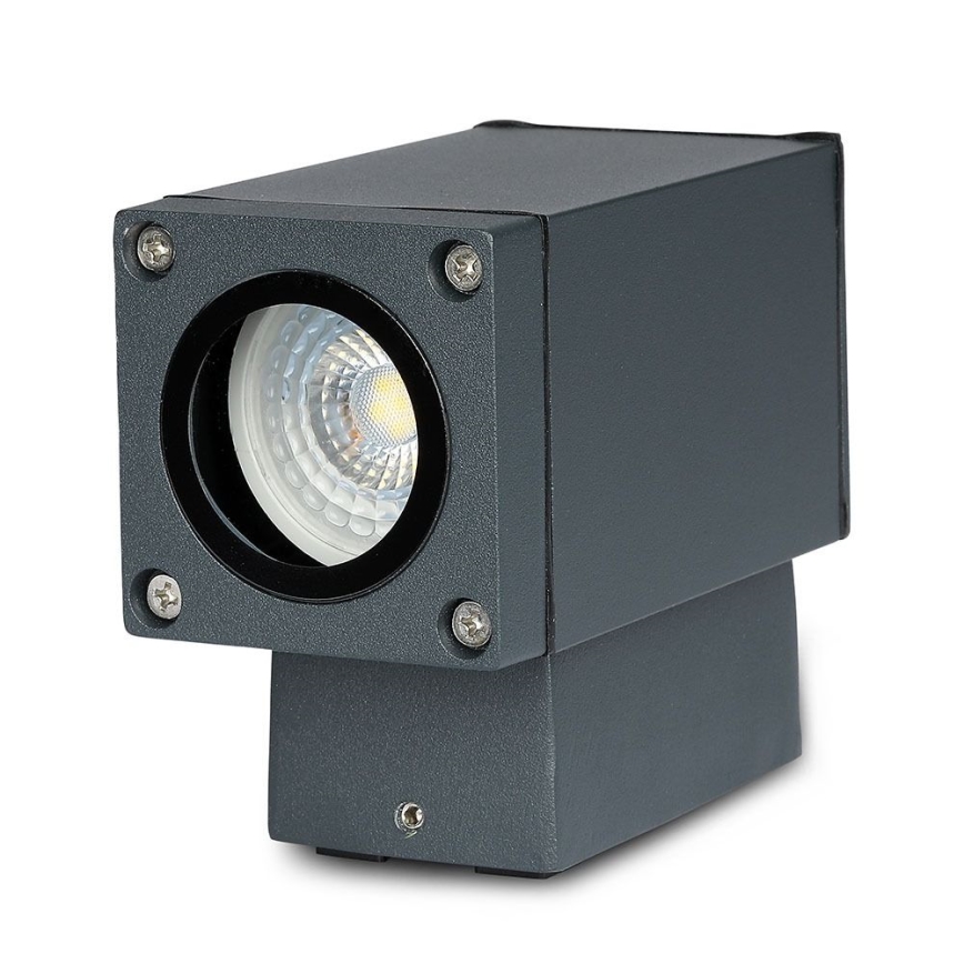 Venkovní nástěnné svítidlo 1xGU10/20W/230V IP44 šedá