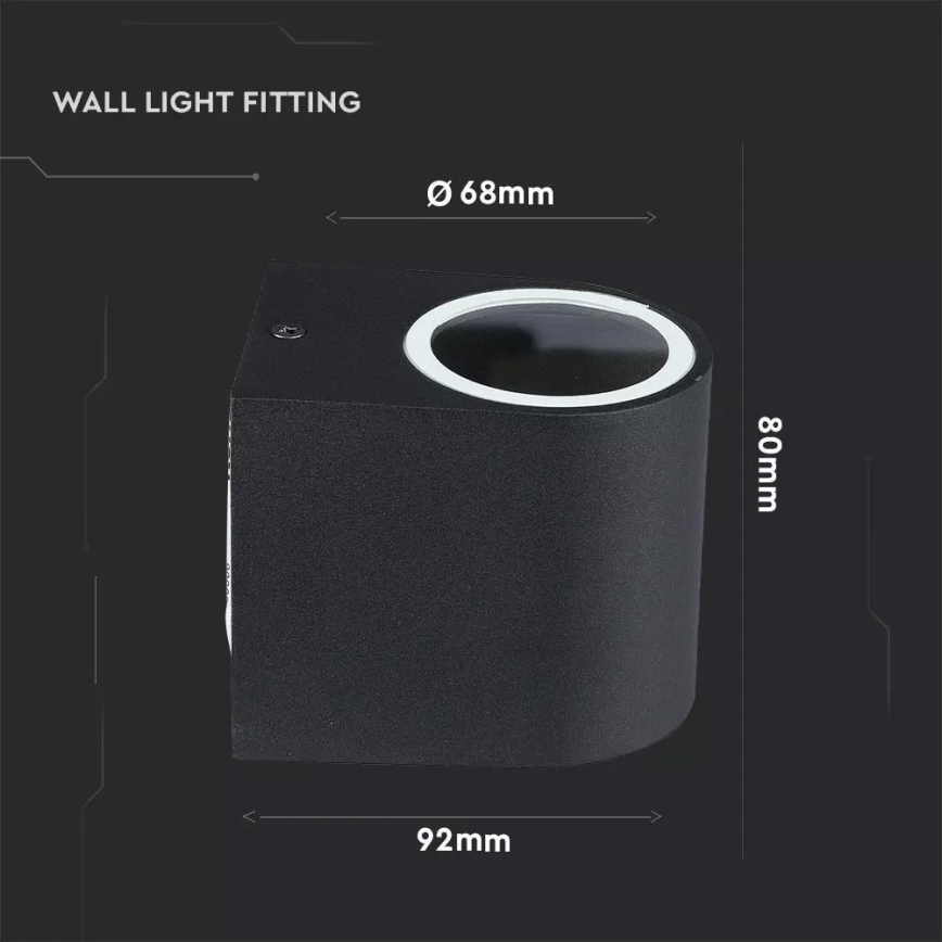 Venkovní nástěnné svítidlo 1xGU10/35W/230V IP44