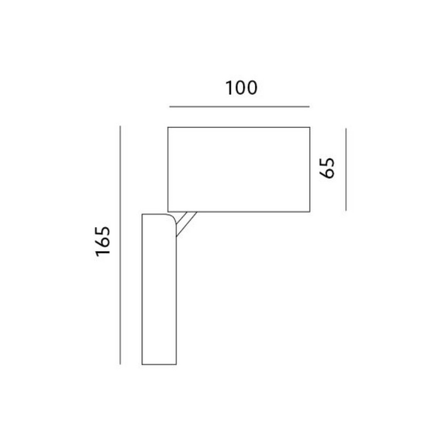 Venkovní nástěnné svítidlo 1xGU10/35W/230V IP44 šedá