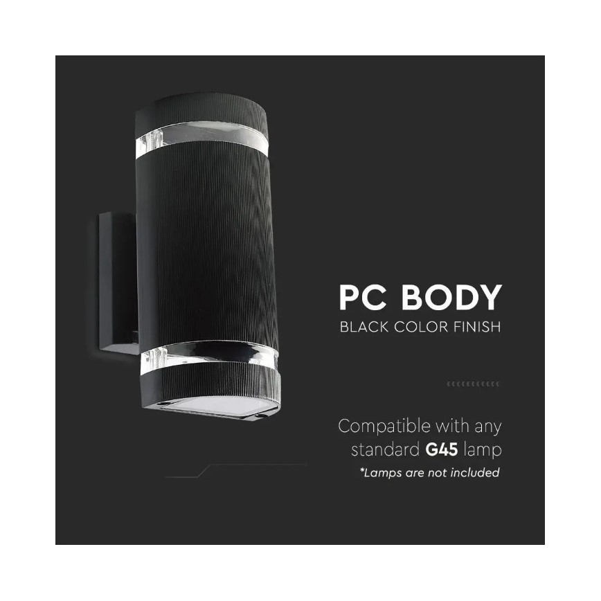 Venkovní nástěnné svítidlo 2xE27/60W/230V IP44