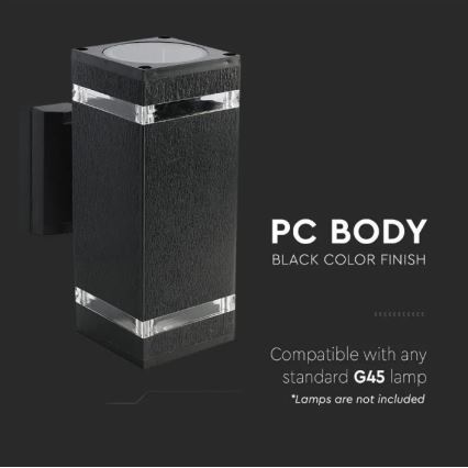 Venkovní nástěnné svítidlo 2xE27/60W/230V IP44