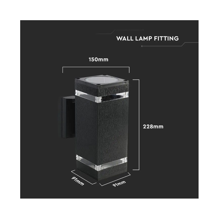 Venkovní nástěnné svítidlo 2xE27/60W/230V IP44